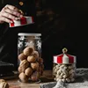Nordic Creative Carousel Sealed Jar Glass Snack Grain Candy Storage Jar 1