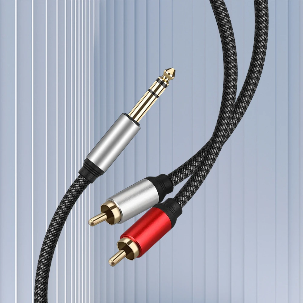 - RCA  ø ̺,  ,  TRS ׷ ÷-RCA  ̺ ׼, 6.35mm, 1/4 ġ