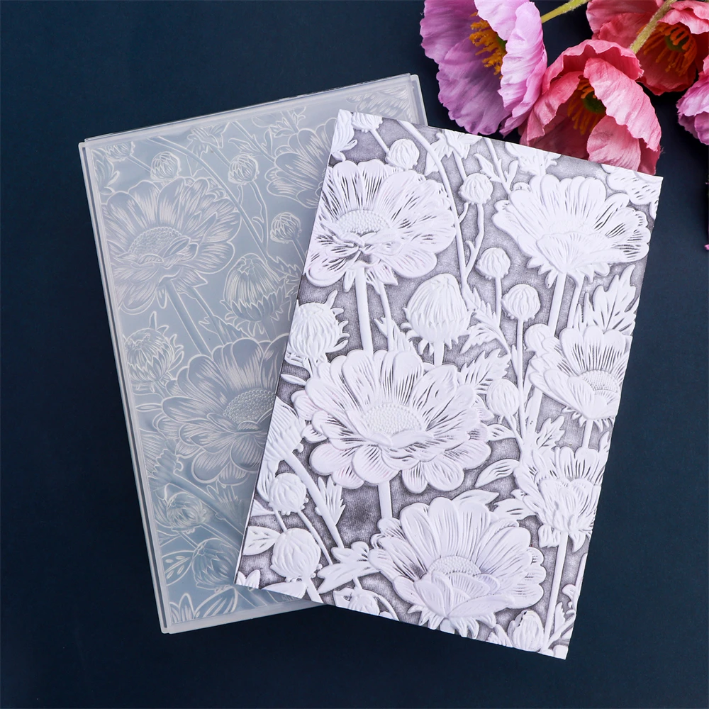 Padded Quilt Contemporary Waves 3D Embossing Folder DIY Scrapbooking Adding Texture Valentine Love Paper Card Making Crafts
