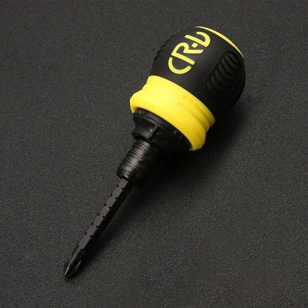 Compact Ratchet Screwdriver Set with Telescopic Detachable Steel Heads - Ideal for Repairs and Hand Tools