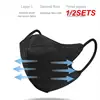 1/2SETS Three-dimensional Three-layer Mask Not Easy To Burn Thin Fashion Protective Masks Fashionable Disposable Masks 1