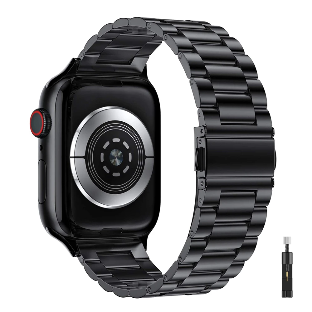 Sleek Stainless Steel Metal Strap