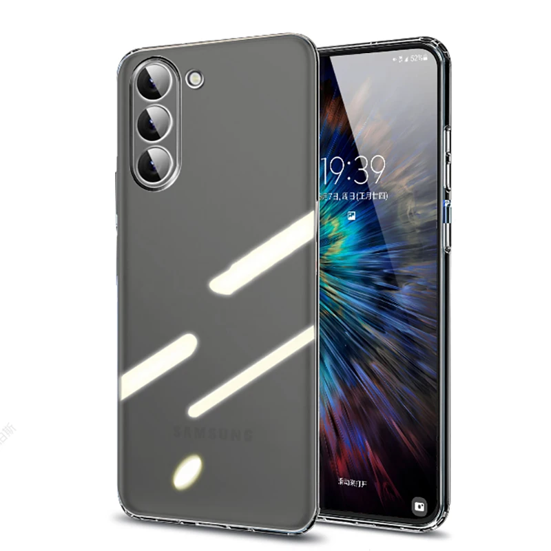 Phone Case Phone Protector Cover Ultra Thin Clear Silicone Case SamSung s galaxy s23 s20 s21 s24 Ultra Plus FE Transparent Solid Color Soft TPU Bumper Case
