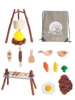 Kids Camping Set Toys Outdoor campfire playset for toddlers Kids Pretend Games Camping Gear Tools 2