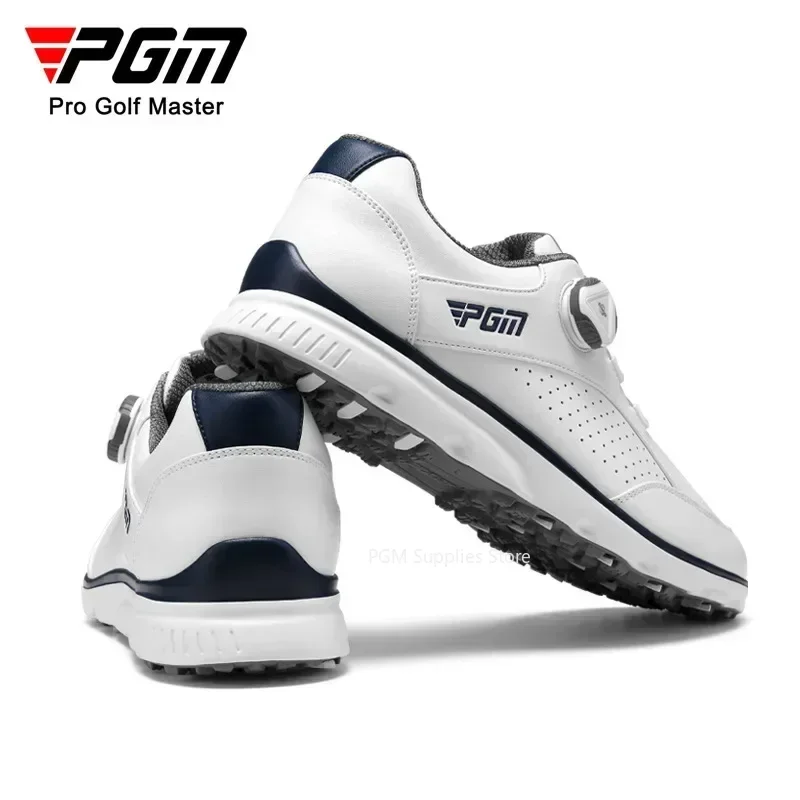 Golf Shoes PGM Men Golf Shoes Knob Shoelaces Anti-side Slip Waterproof Sports Shoes Sneakers XZ245