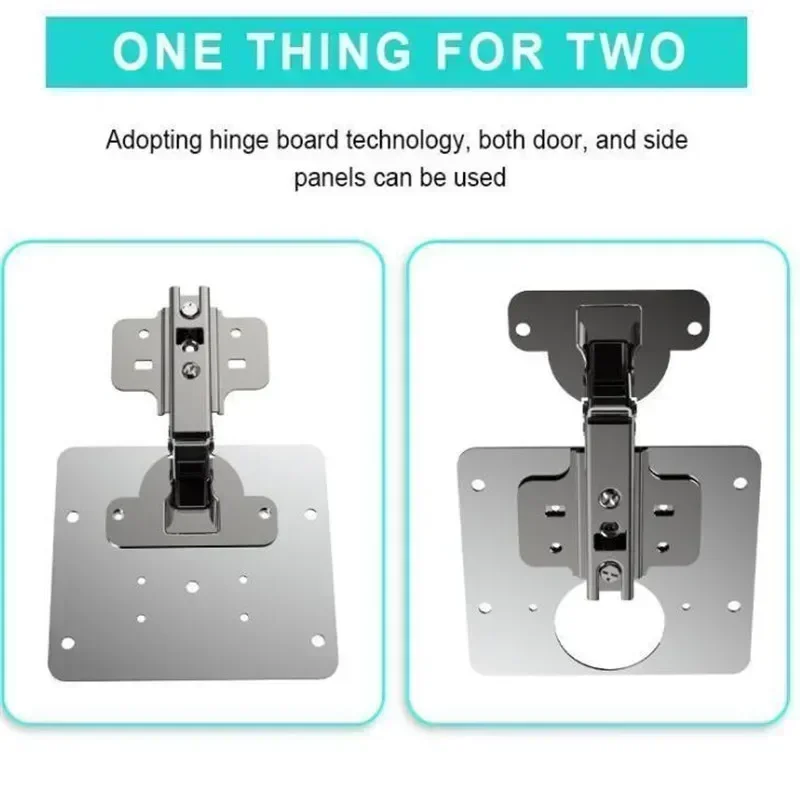 Stainless steel hinge repair fixed plate wardrobe door hinge cabinet cabinet fixed fastener repair piece with screws