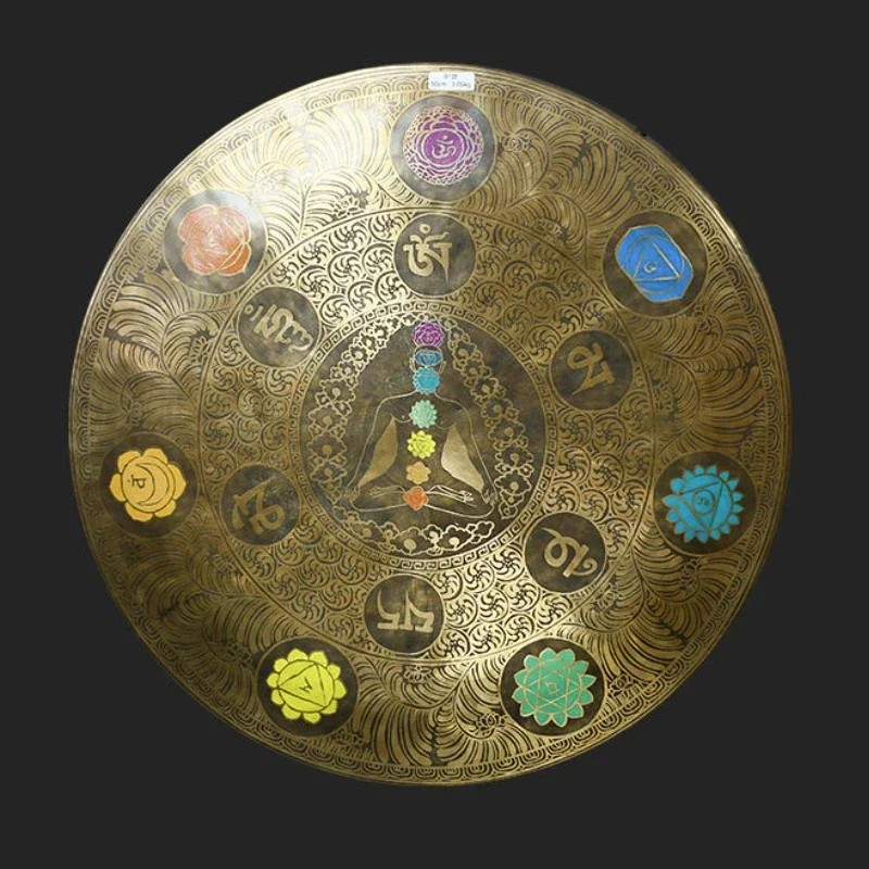 Nepalese Handmade Gongs Multiple Styles Copper Gongs Percussion Music Instruments Sound Wave Therapy Calms The Mind Appease