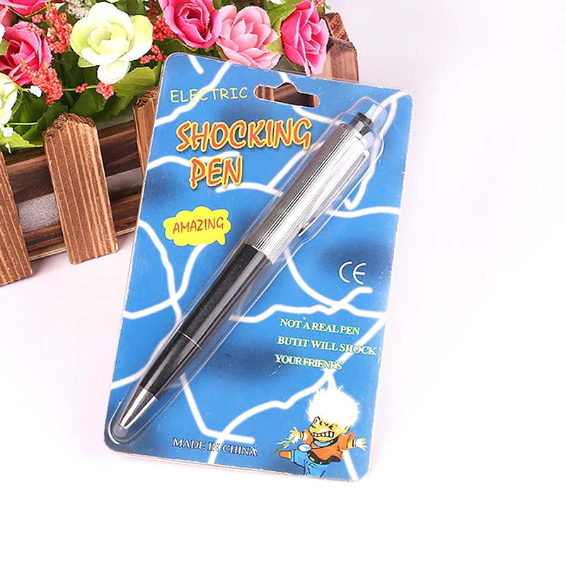 Electric Shock Pen Toy Fun Writable Ball Point Pen Gadget Joke Funny Prank prank toys joke toys