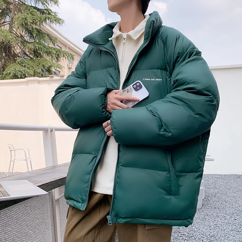 

Privathinker Winter Warm Men Oversized Down Jackets 2023 Korean Letter Printed Man Thicken Waterproof Down Jacket Coats 5XL