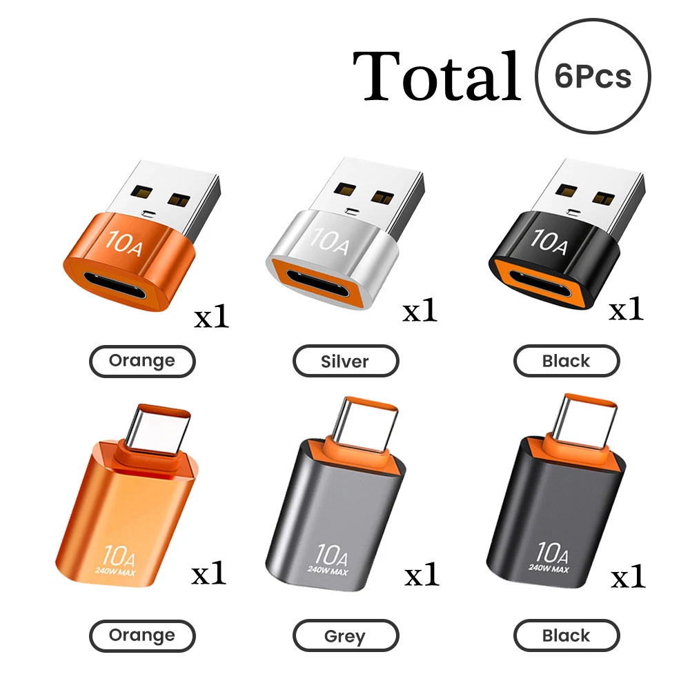 USB Type C to USB A Adapter - Male to Female OTG Converter