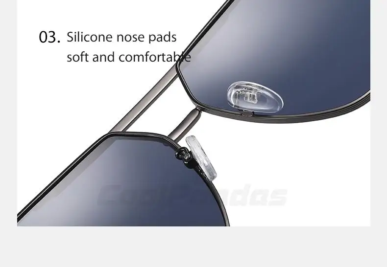 CoolPandas NEW Trending Sunglasses For Men High Quality Polygon Metal Frame Polarized Driving Outdoor UV400 lentes de sol hombre