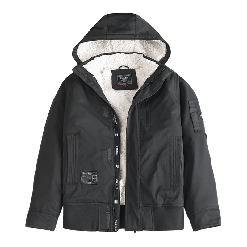 Winter Coat Men 2022 Thermal Jackets Thickened Bubble Down Tooling Hooded Coats Outdoor Sports Cotton Padded Clothes Parkas
