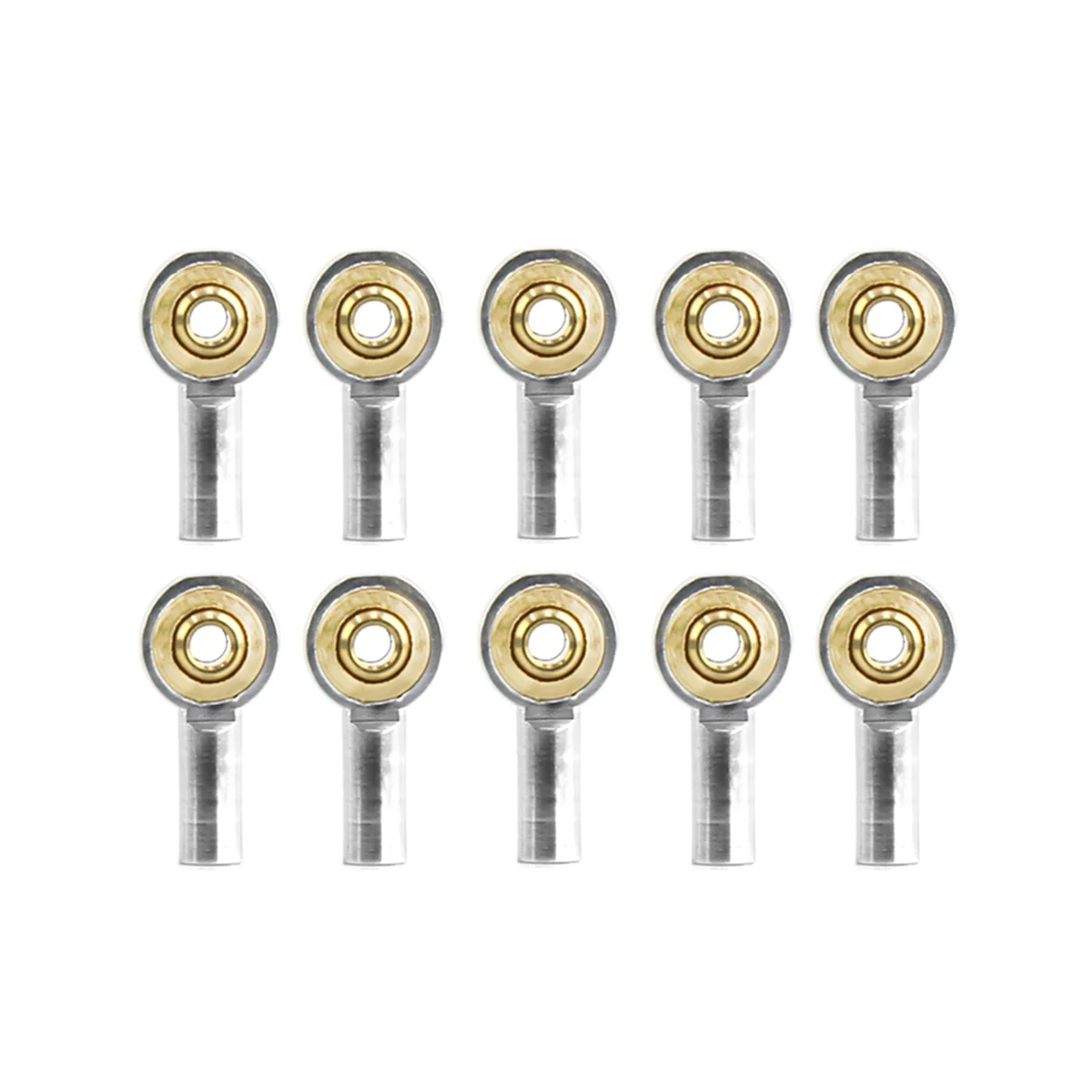 

10Pcs Metal M2 Link Tie Rod End Ball Joint Buckle Steering Pushrod Tie Rod End for RC Car Boat Upgrade Parts,Silver