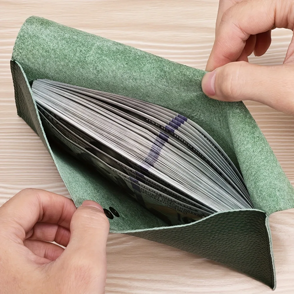 Classic Unisex Long Wallet – Large Capacity Minimalist Cash Holder with Coin Pocket