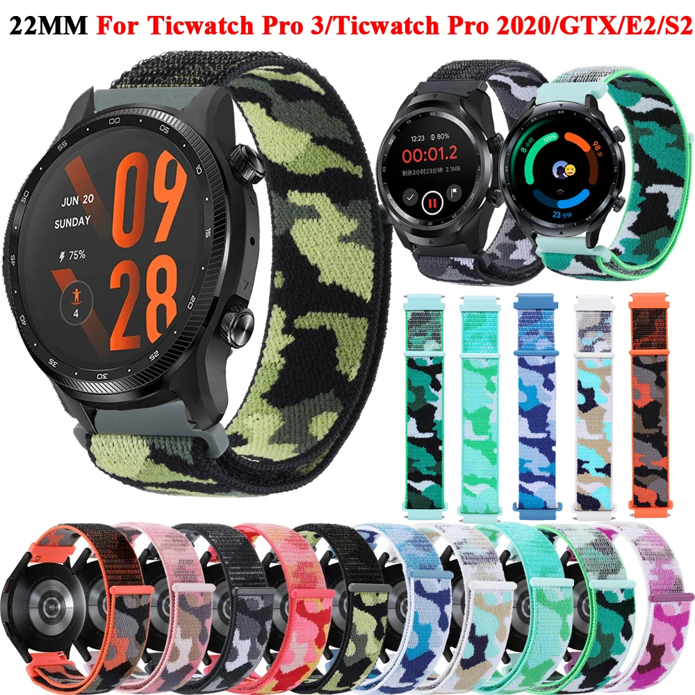 

22mm Easyfit Silicone Bands For TicWatch Pro 3 Ultra GPS 2021 Straps For TicWatch G3/GTK Smartwatch Wristband Bracelet Watchband