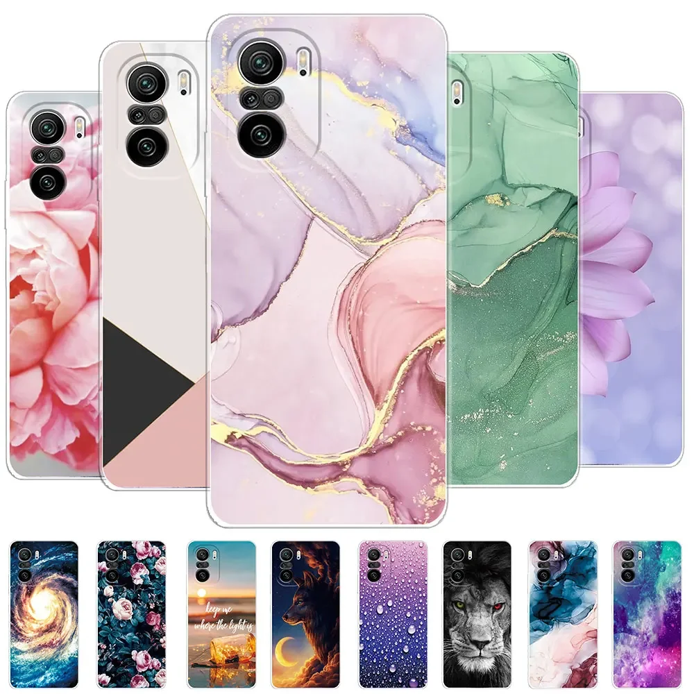 Elegant Transparent Marble Design Silicone Phone Case - Soft Clear Protective Cover