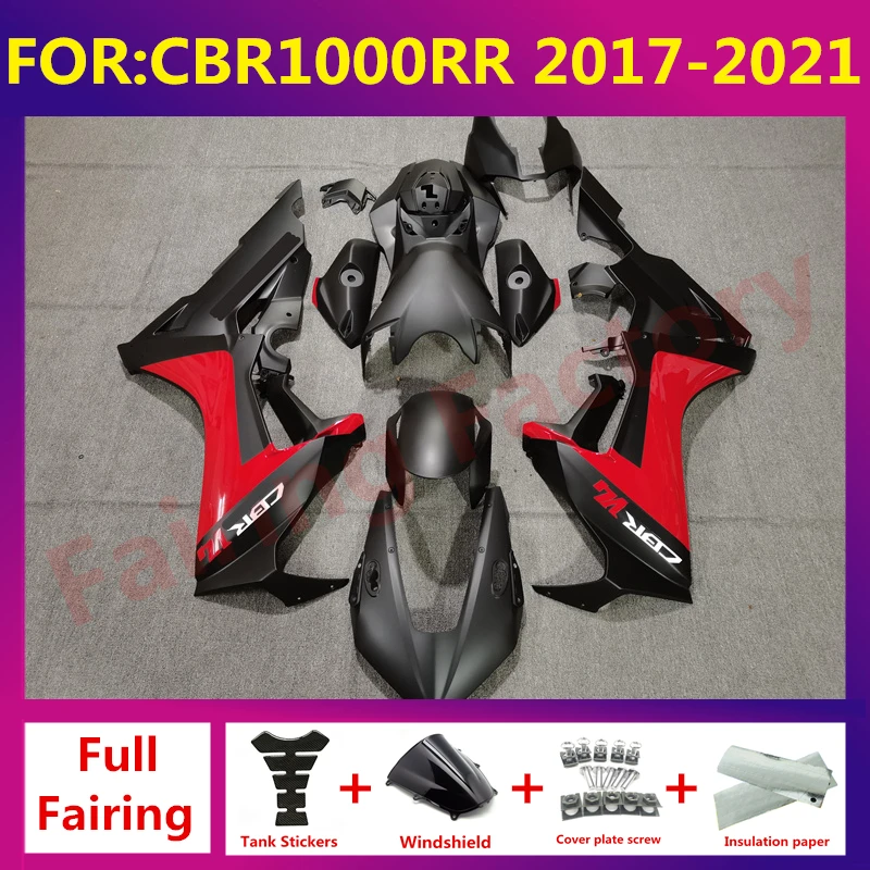 

Новый комплект обтекателей для мотоцикла ABS Подходит для HONDA CBR1000RR CBR1000 RR 2017 2018 2019 2020 2021 полный комплект обтекателей для кузова красный черный