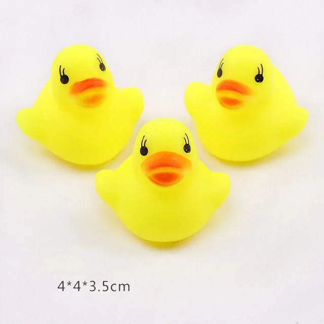 5pcs/set Kids Bath Toys Rubber Duck Fishing Net Swimming Rings Pool Toy Shower Water Play Fun Games Toddler Toys Children Gifts 6