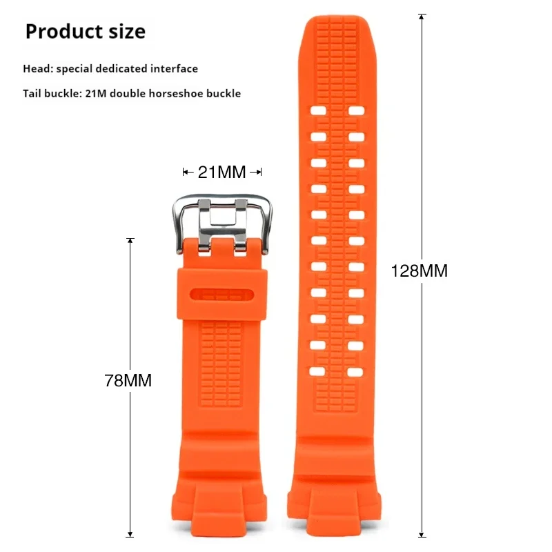 Sport Silicone Strap - Men's Rubber Bracelet Band Watch Accessory
