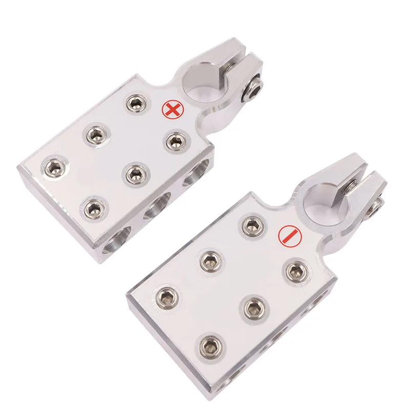 1Pair Battery Terminal Post Clamp Battery Positive Negative Car Terminal Connector Audio Modification for Caravan RV Bus battery terminal connectors