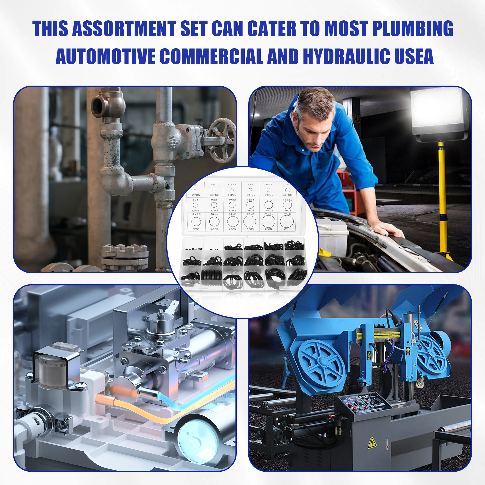 

480pack/lot Seal Ring Washer With Easy-to And Wide Application Range Easy-to- Seal Ring Gasket