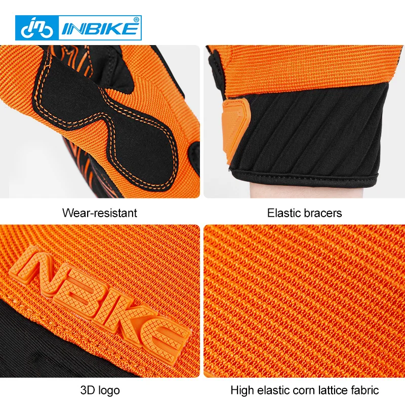 INBIKE Men's Cycling Gloves Touchscreen MTB Cycling Bicycle Riding Gloves for Men Bike Sports Gloevs Motorcycle MTB Accessories 3