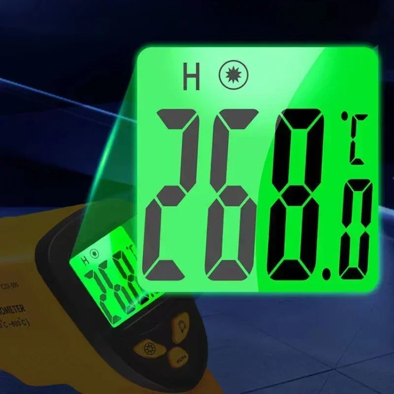Infrared Thermometer Digital Display Non Contact Temperature ‑50‑600℃ Temp Temperature Measuring
