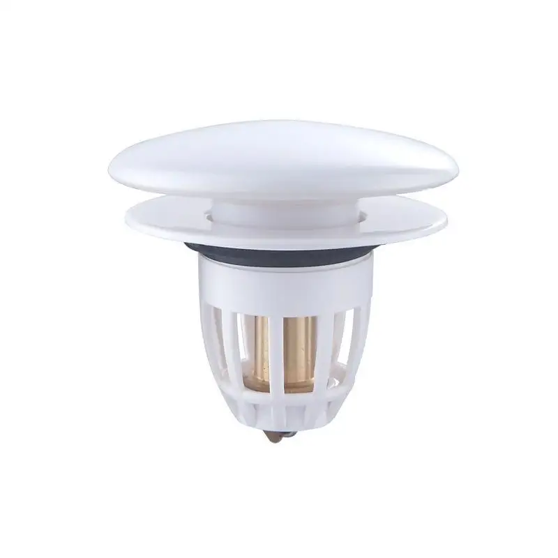 White Ceramic Basin Bouncing Water Dispenser with Anti Odor Bouncing Core, Washbasin, Press Type, Universal