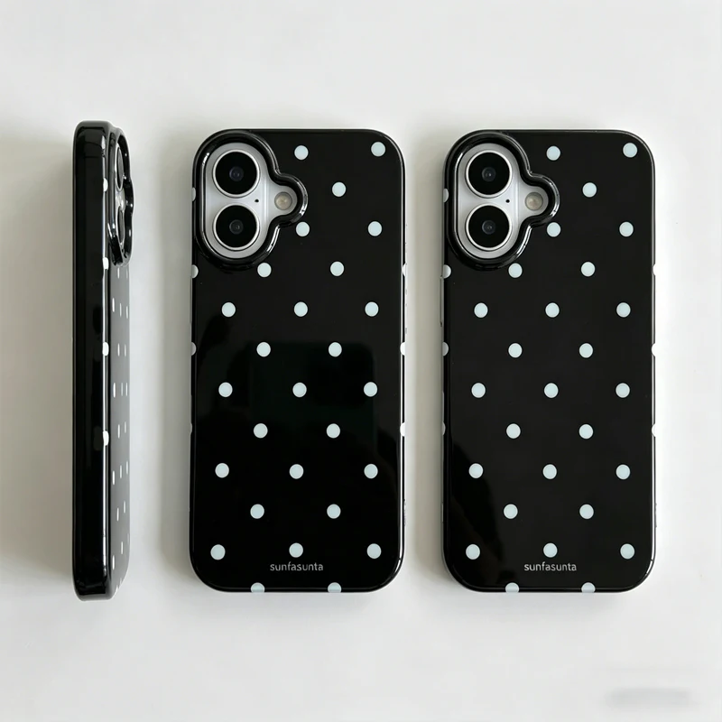 รูปสินค้า เคส iPhone ลายจุดเกาหลี ป้องกันกระแทก