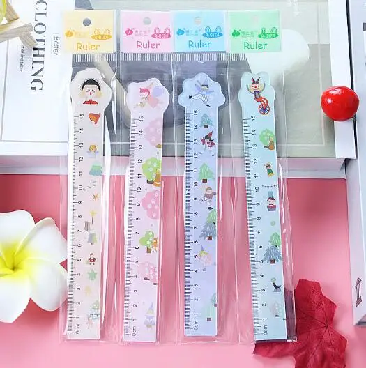 

1Set 15cm Cartoon Shaped Plastics Ruler Drawing and Measurement Tools Student Rulers Student Stationery Supplies (SS-6050)
