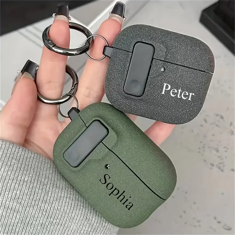 Customized UV Printed Name AirPods Protective Case - Anti-Lost Cover