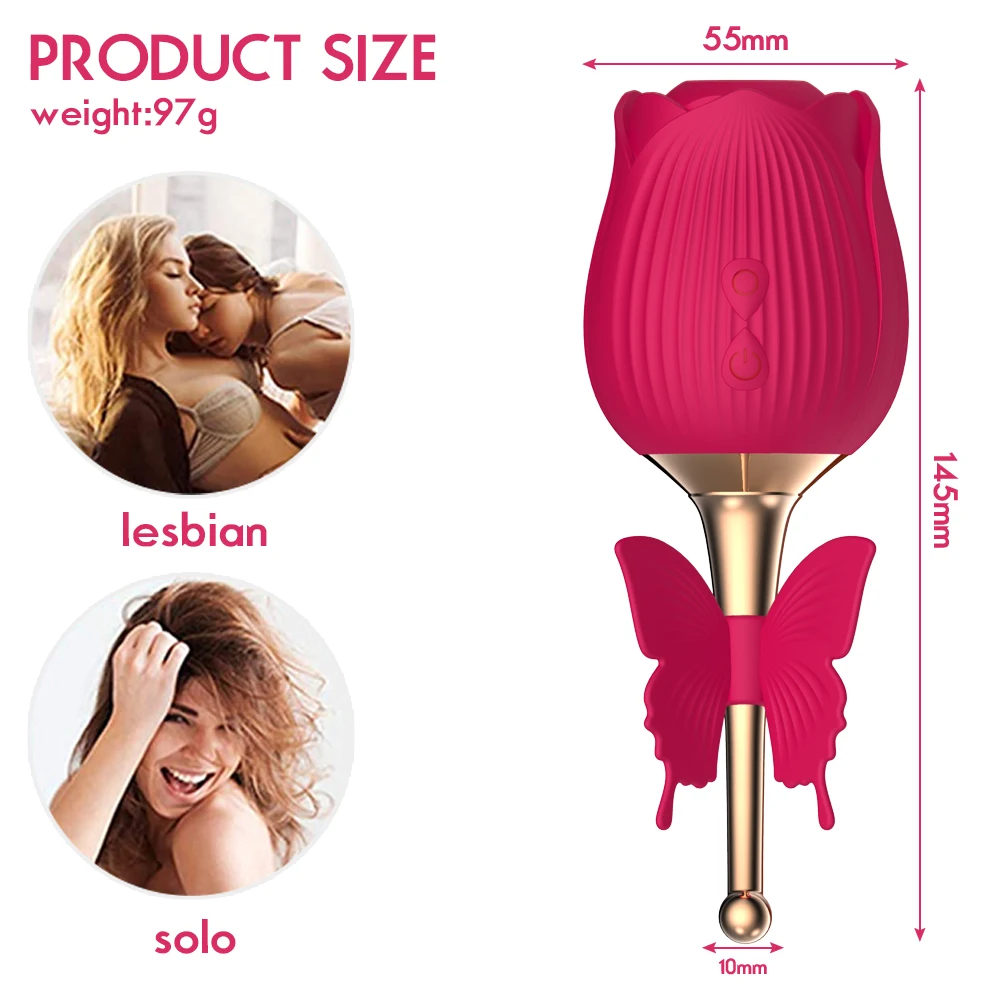 China Factory Wholesale 10 Frequency Clitoral Sucking Vibrator Rose Flower Clit G Spot Stimulation Vagina Pussy Massager Adult Sex Toys for Women Orgasm S9954ec0ddde240d7806dff4d1771add3T