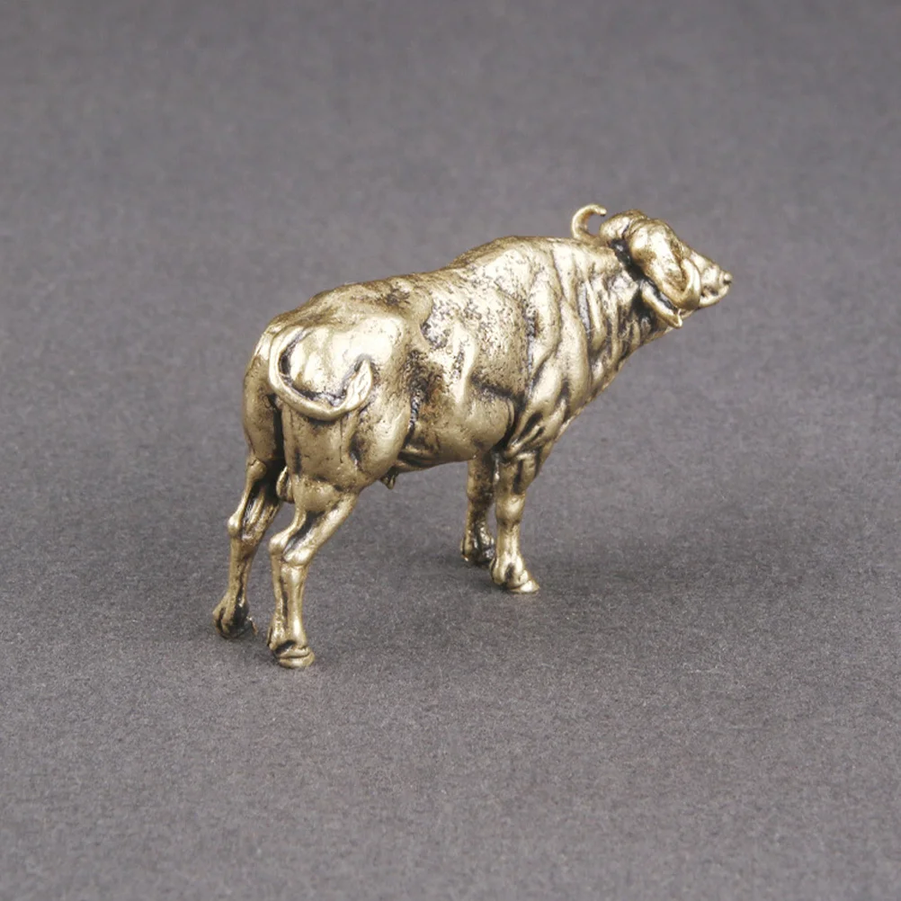 

Brass Yak Statue Solid Brass Yak Figurine Animal Figurine Desktop Decoration
