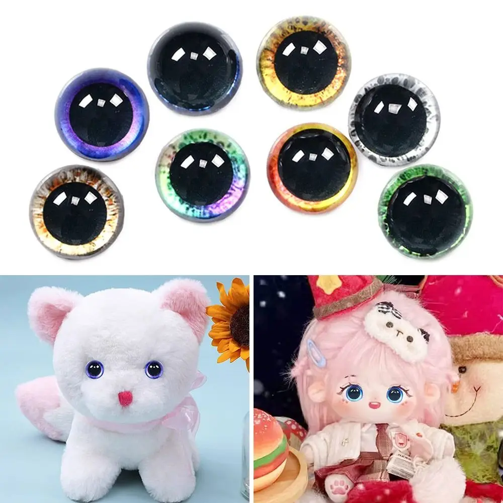 20pcs/10pairs High Quality 6mm-20mm Eyes Crafts Eyes Crystal Plastic Puppet Crystal Eyes Glitter Crystal Eyes DIY Accessories