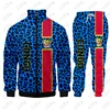 Democratic Republic Of The Congo Flag 3D Print Leopard Sweatshirt Unisex Casual Pullover Tracksuit Men  Men Clothes Sport Jersey 2