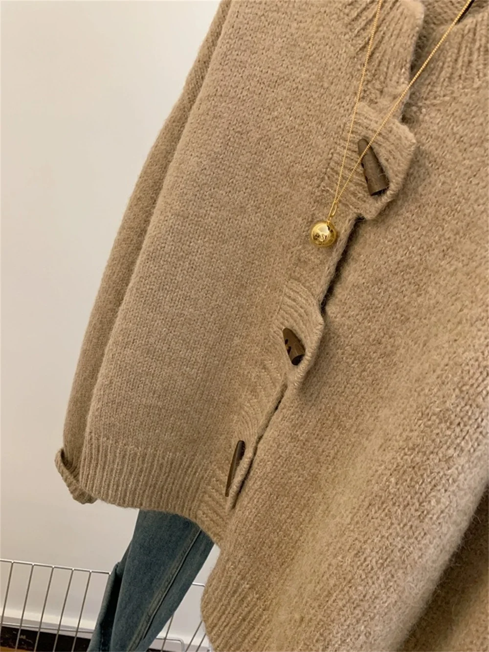 2024 Korean Vintage Fashion New button knitted cardigan women's autumn and winter slim soft Cardigans sweater women clothes 2