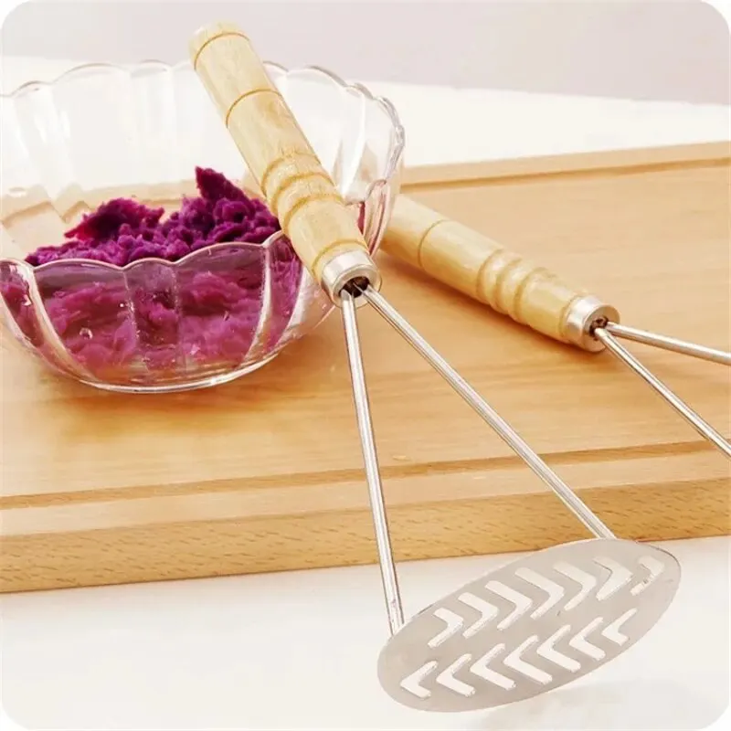 Potato Masher Stainless Steel Mashers Simple Home Kitchen Baking Supplies Baby Complementary Food Mash Small Tools