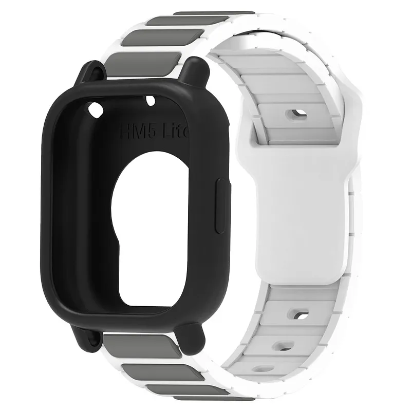 Silicone Protective Case and Strap for Smartwatch - Hollow Out Design