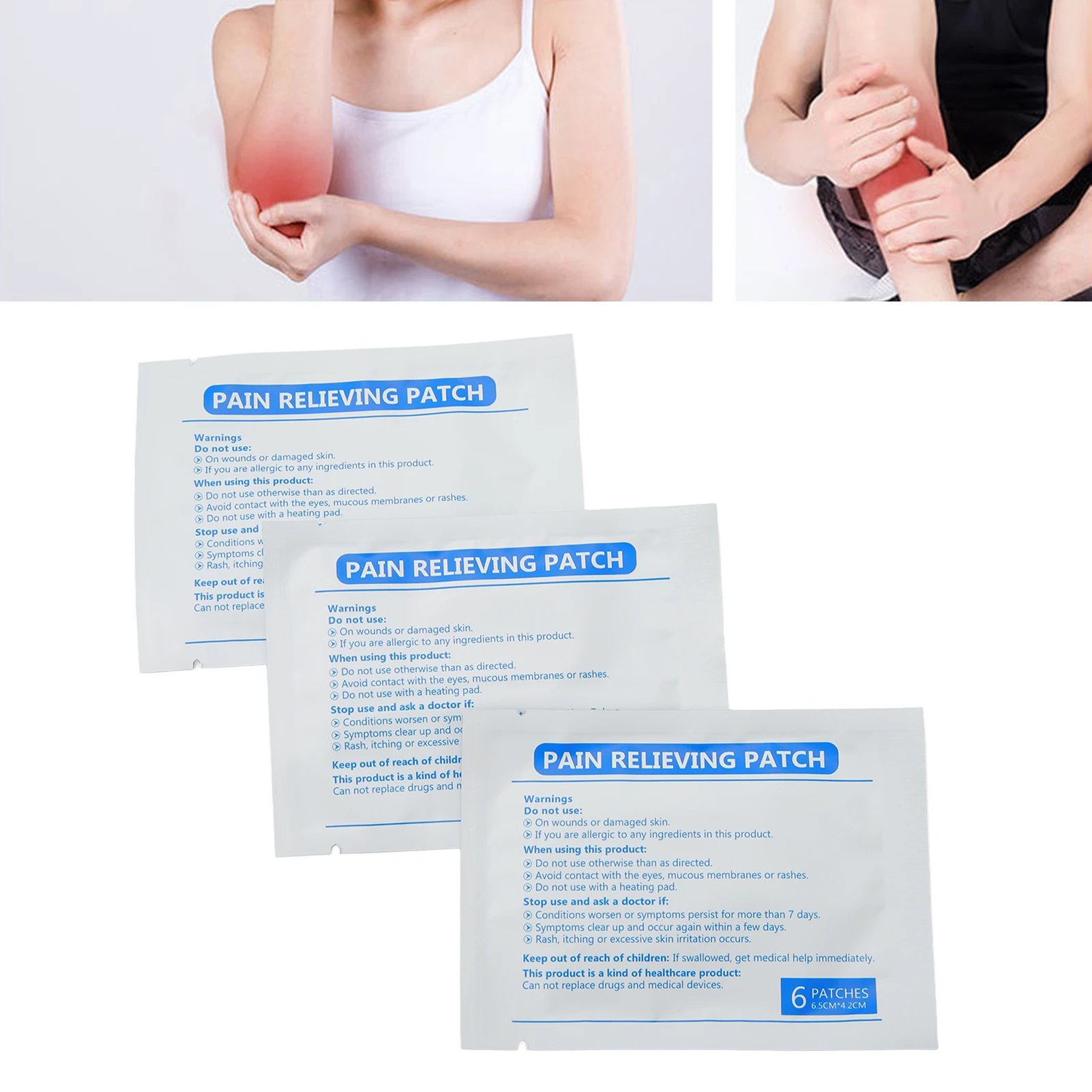 

Pain Relief Patches 30Pce Count for Back Neck Shoulder Knee Pain and Muscle Soreness