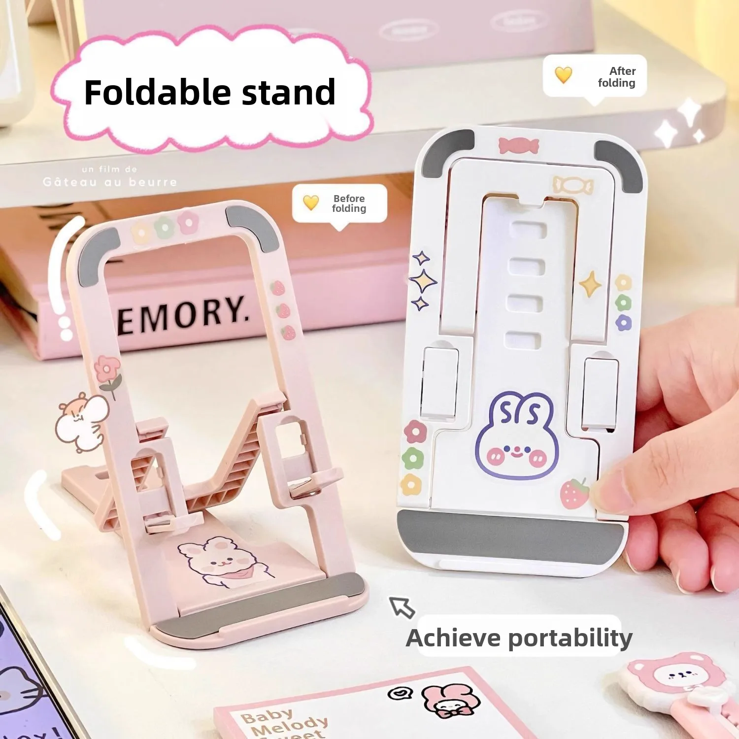 Chic & Versatile Phone Stand: Compact, Adjustable, Ideal for Streaming and Viewing
