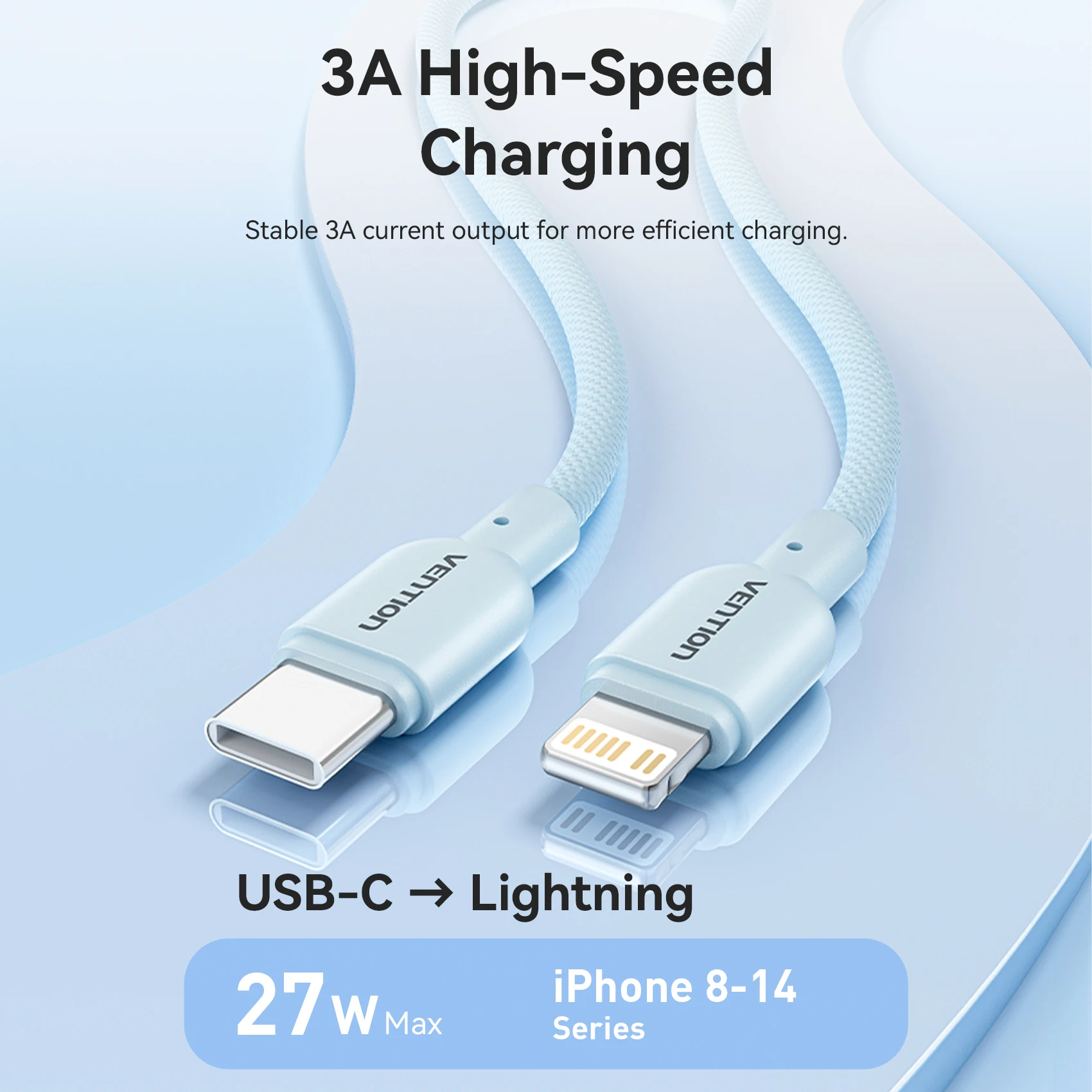 รูปสินค้า สายชาร์จ USB-C เร็ว 27W สำหรับ iPhone 14/13/12