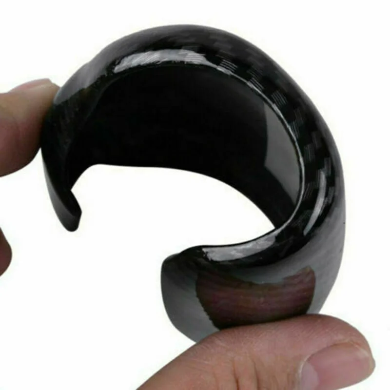 1pcs Black Carbon Fiber Style Gear Shift Knob Cover Trim for Honda CRV -