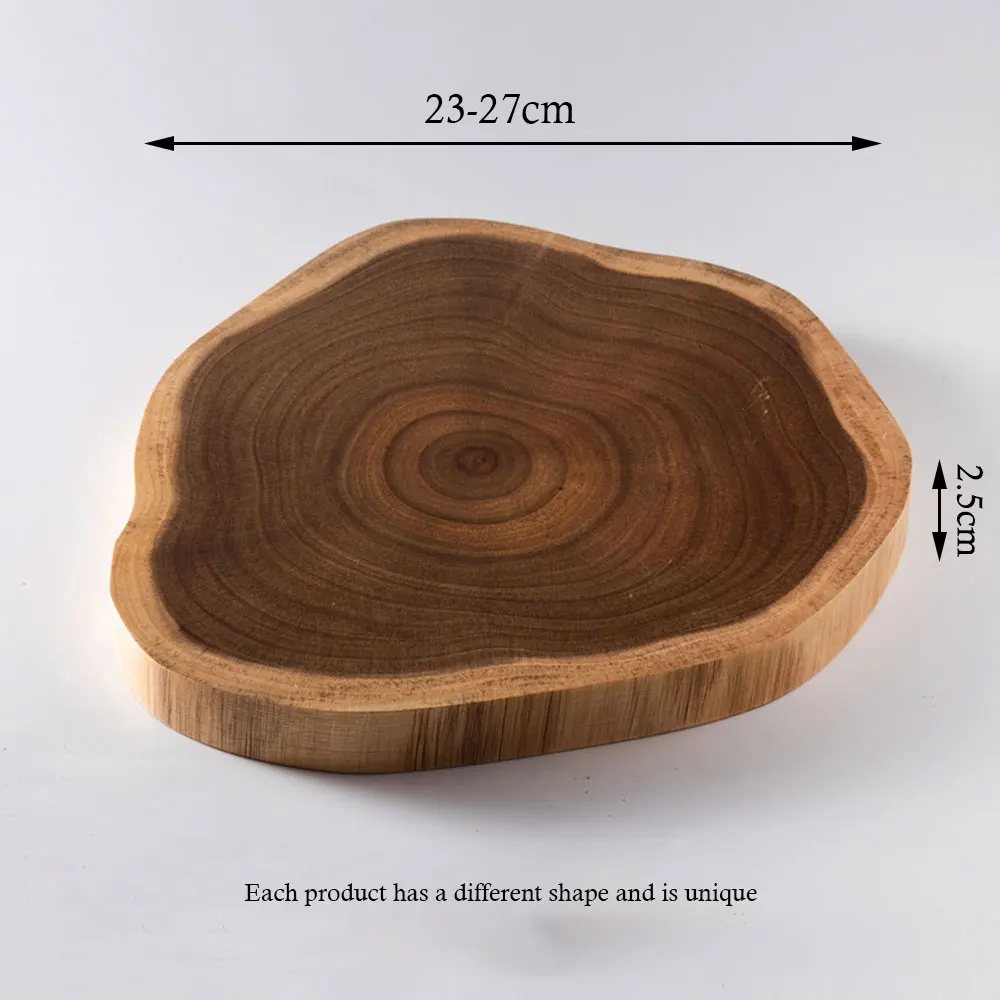 Wooden Chopping Board Natural Tree Stump Shape Kitchen
