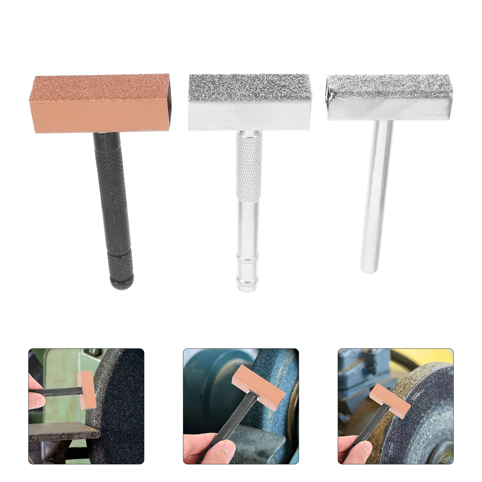 

3 Pcs Knife Sharpening Grinding Disc Dresser Handheld Deburring Wheel Trimmer Dressing Tool Sharping for