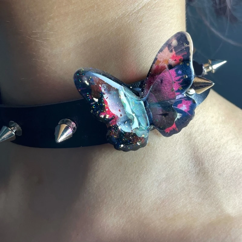 

Модное панк-усадочное ожерелье на шею с бабочкой и ключицей для женщин