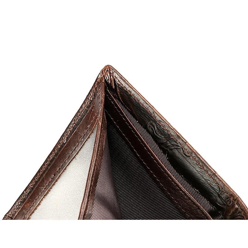 Fashion Men Wallet Genuine Leather 3D Dragon Design Short Wallets Retro Male Purse Business Card Holder Money Bag 5