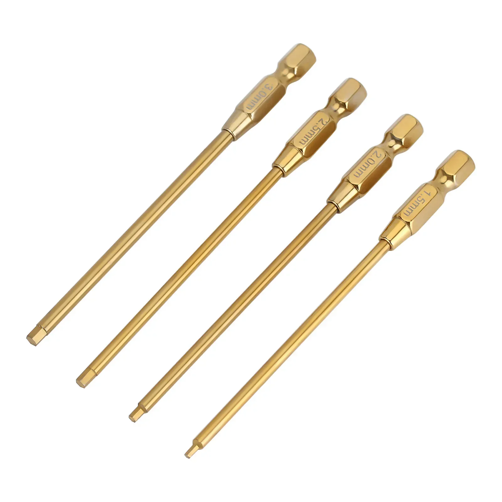 INJORA Hexagon Screwdriver 1.5 2.0 2.5 3.0mm Quick Change Allen Key Hex Screws Wrench Tool for RC Car Crawler SCX10 Boat Model 3