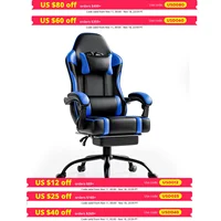 Ergonomic Gaming Chair Recliner, PU Leather Racing Game Chairs for Adults, Executive Office Chair Gamer Chair with Massager 1