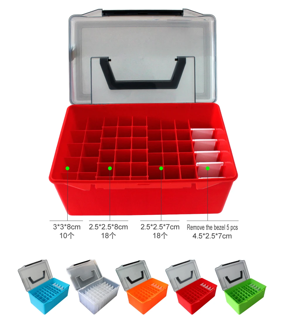 Angeln Tackle Box Tintenfisch Jig Organizer Boxen Webfoot Octopus Egi Kunststoff Lagerung Box Minnow Harten Köder Container Meer Werkzeug Fall – Detail 4