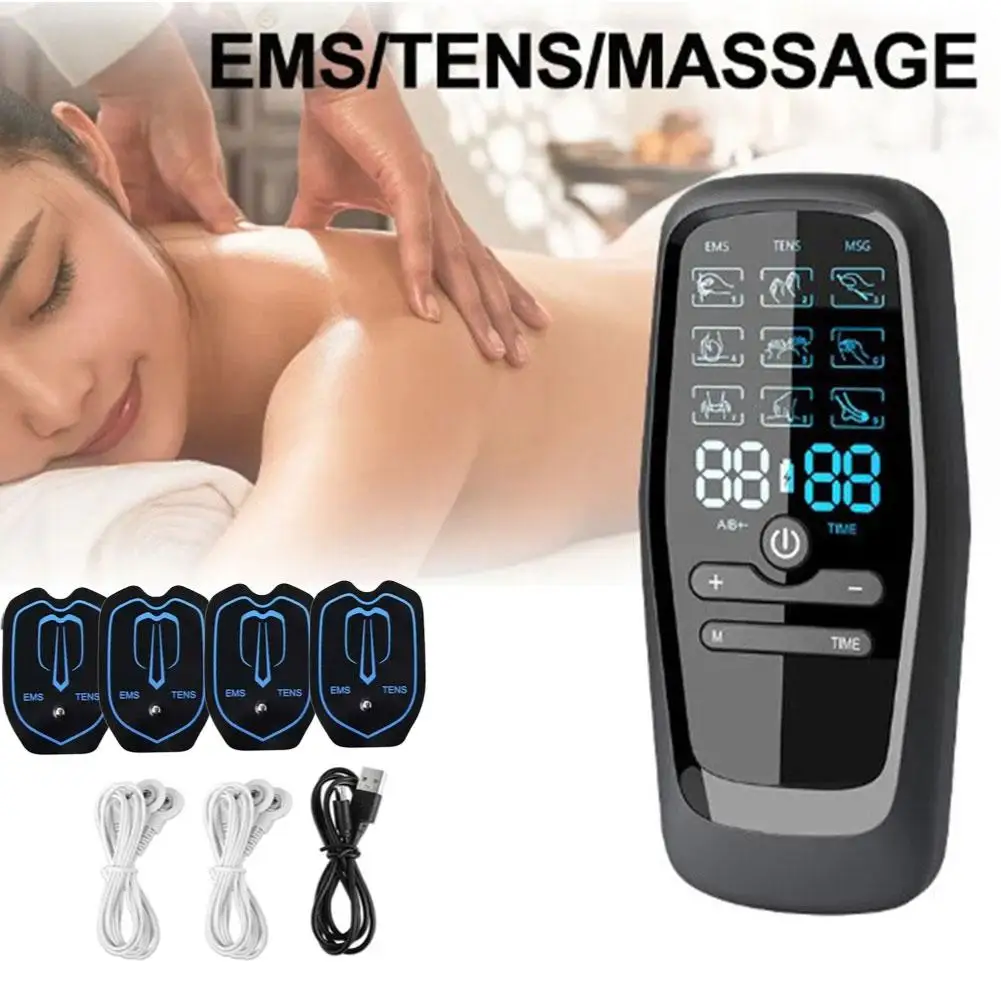 

EMS TENS Muscle Electrostimulator Tens Unit Low Frequency Pulse Body Relaxing Massage Digital Meridian Physiotherapy Pain Relief